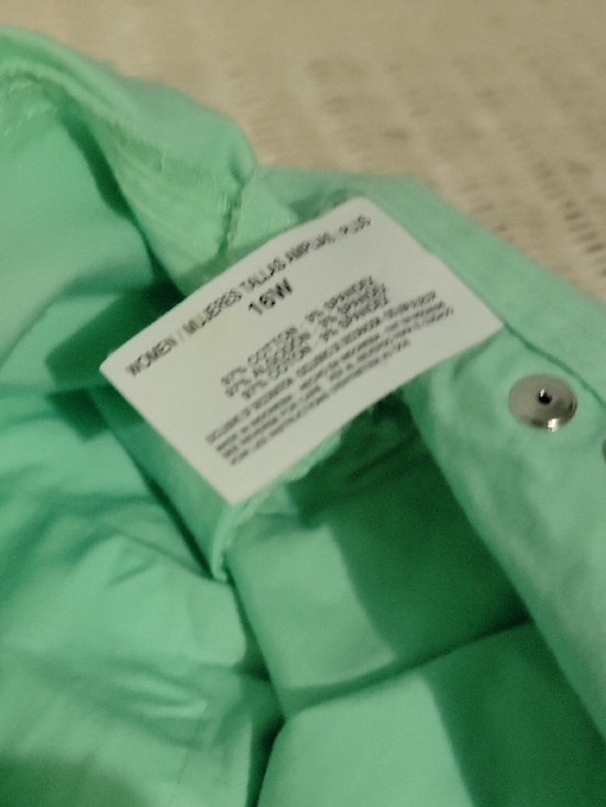 Gloria Vanderbilt Mint Green Capris - Picture 5 of 7